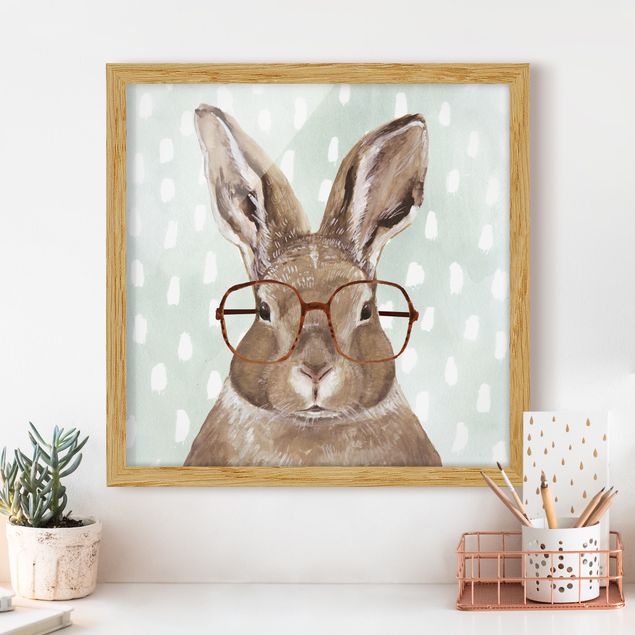 Decorazioni cameretta Animali con occhiali - Coniglio