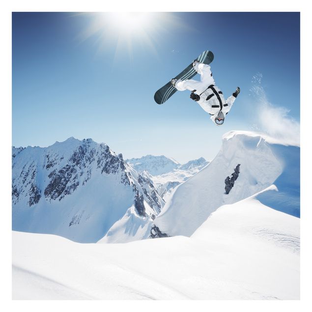 carta da parete Snowboarder volante