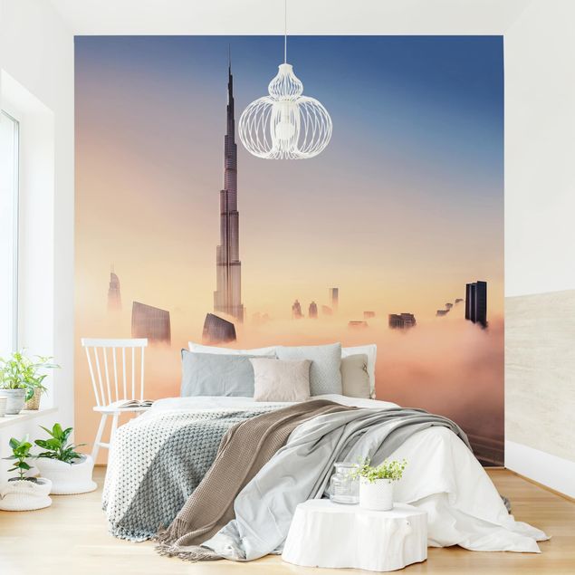 Carte da parati moderne Skyline di celeste di Dubai