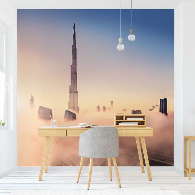 Carte da parati città Skyline di celeste di Dubai