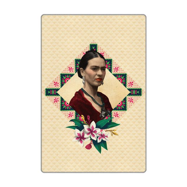Tappeti grandi Frida Kahlo - Fiori e geometria