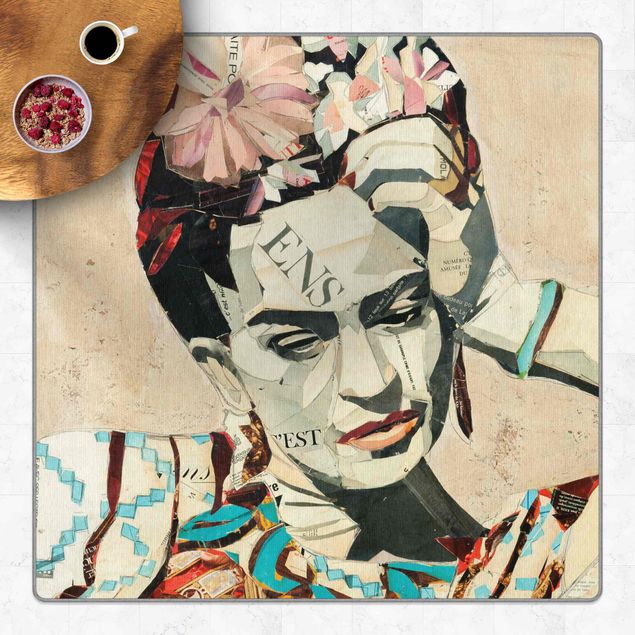 Tappeti moderni Frida Kahlo - Collage No.1