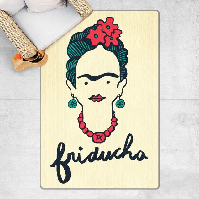 tappeto design moderno Frida Kahlo - Friducha