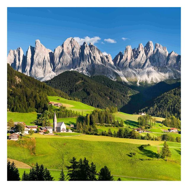 Carte da parati paesaggio Odle in Alto Adige