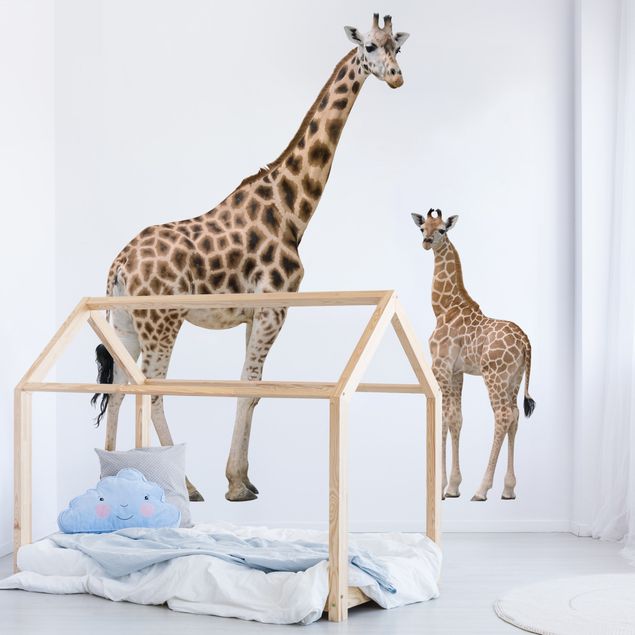 Decorazioni cameretta Giraffa madre e figlio