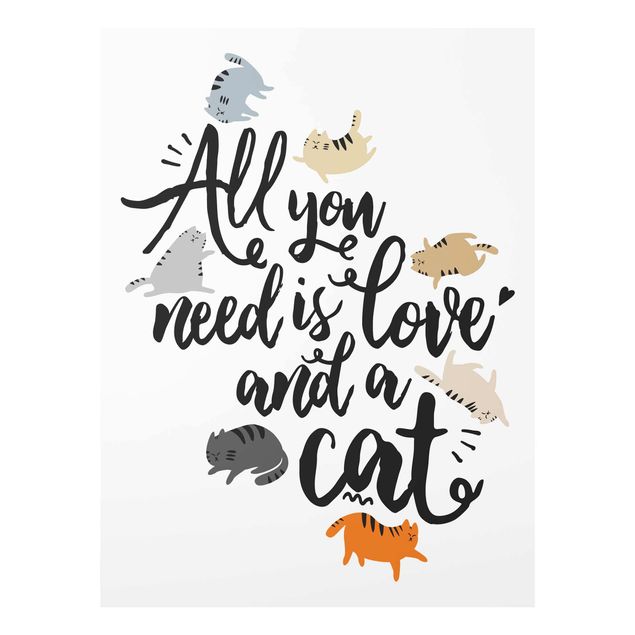Quadri All You Need Is Love And A Cat