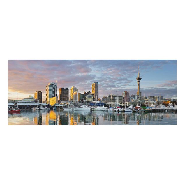Quadri Rainer Mirau Tramonto sullo Skyline di Auckland