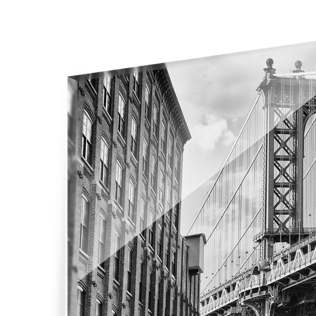 Glas Magnetboard Ponte di Manhattan in America