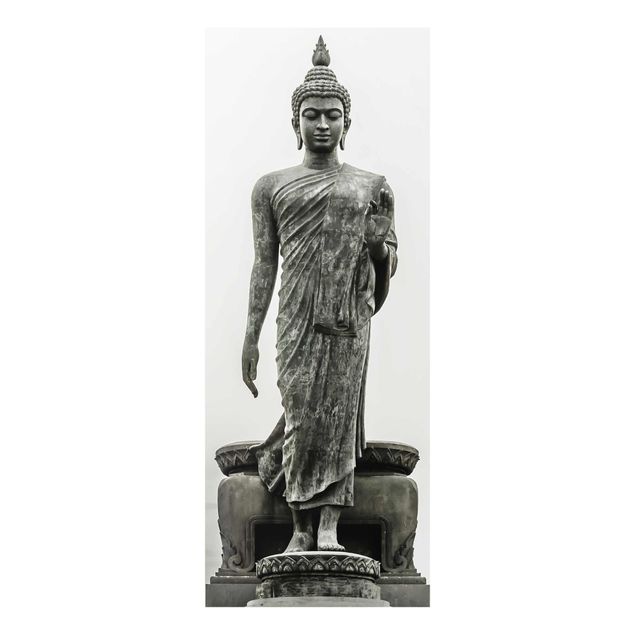 Glas Magnetboard Statua di Buddha