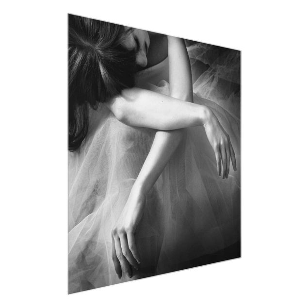 Quadri moderni bianco e nero Le mani di una ballerina