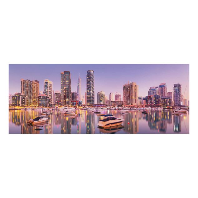 Quadri Dubai Skyline di e Marina