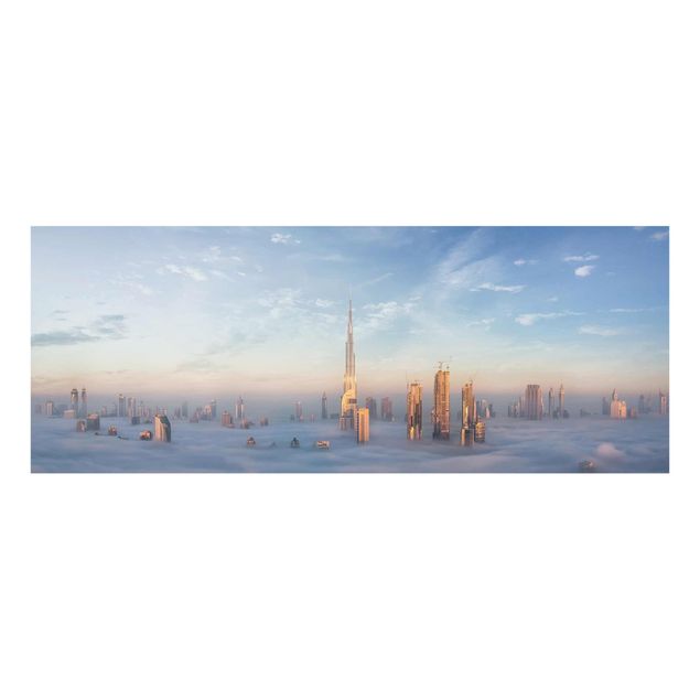 Quadri blu Dubai sopra le nuvole