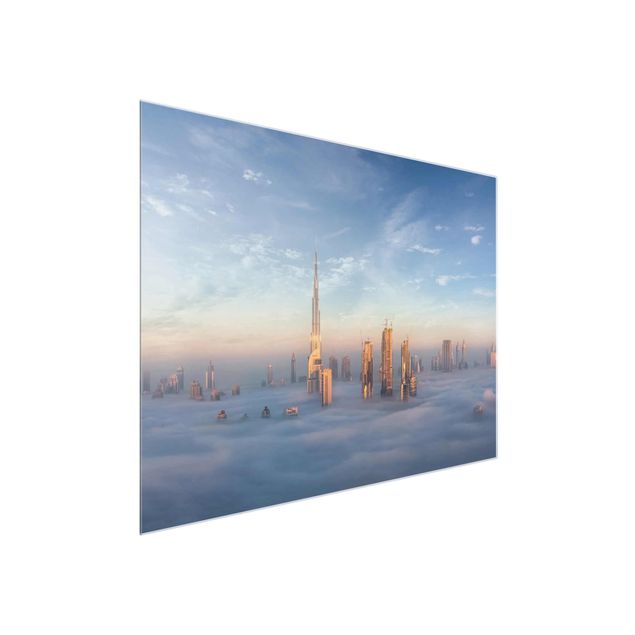 Quadro città Dubai sopra le nuvole