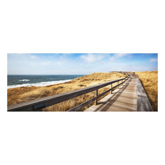 Quadri con spiaggia e mare Sentiero tra le dune del Mare del Nord a Sylt