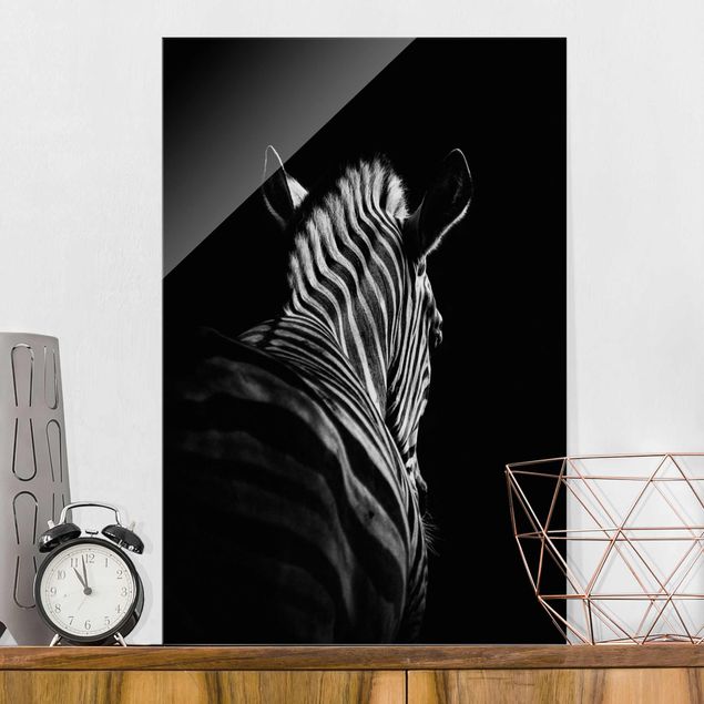 Quadri con zebre Silhouette Zebra scuro