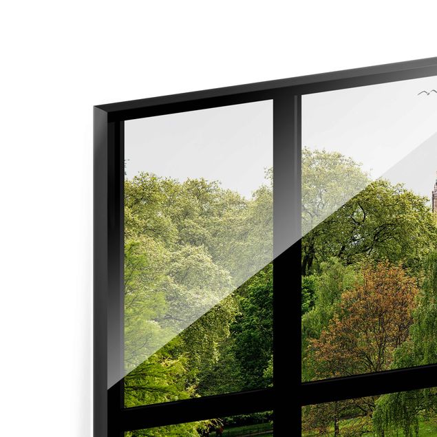 Quadro su vetro - Window overlooking St. James Park on Big Ben - Orizzontale 3:2