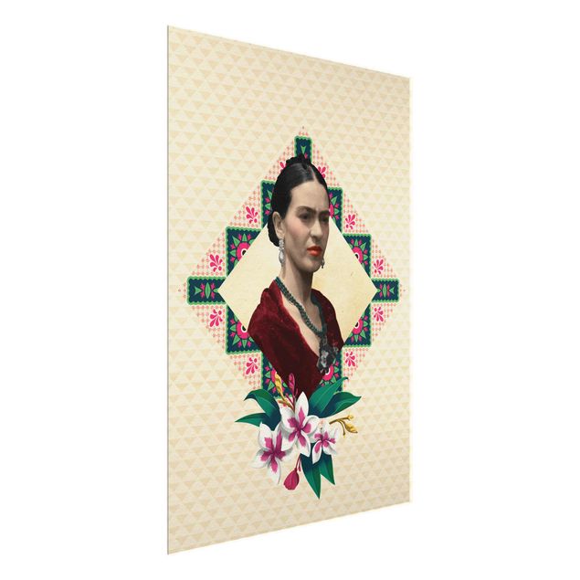 Quadri di fiori Frida Kahlo - Fiori e geometria