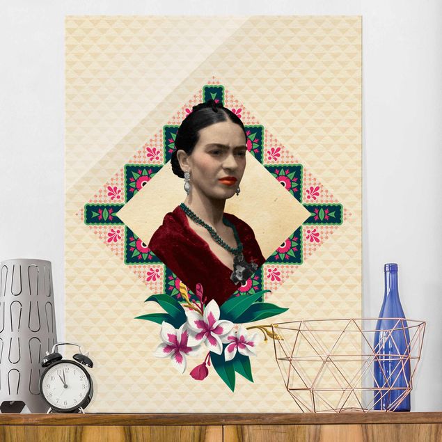 Riproduzioni quadri famosi Frida Kahlo - Fiori e geometria