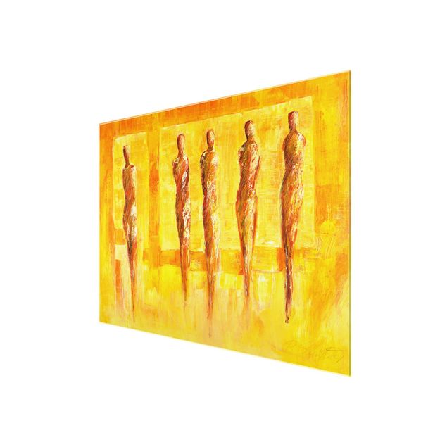 Quadri Petra Schüßler - Cinque figure in giallo