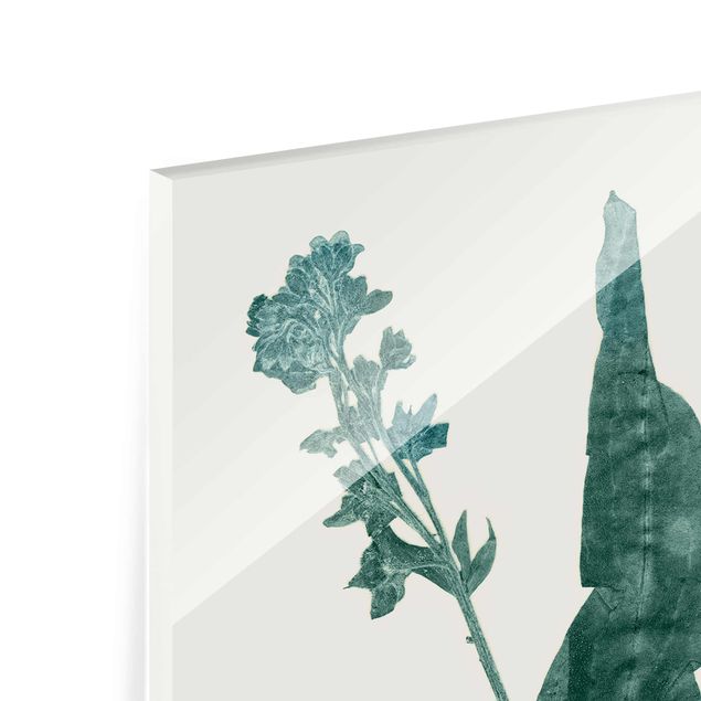 Quadro in vetro - Pressed Flowers - La Lingua Di Cane Da Caccia - Verticale 3:4