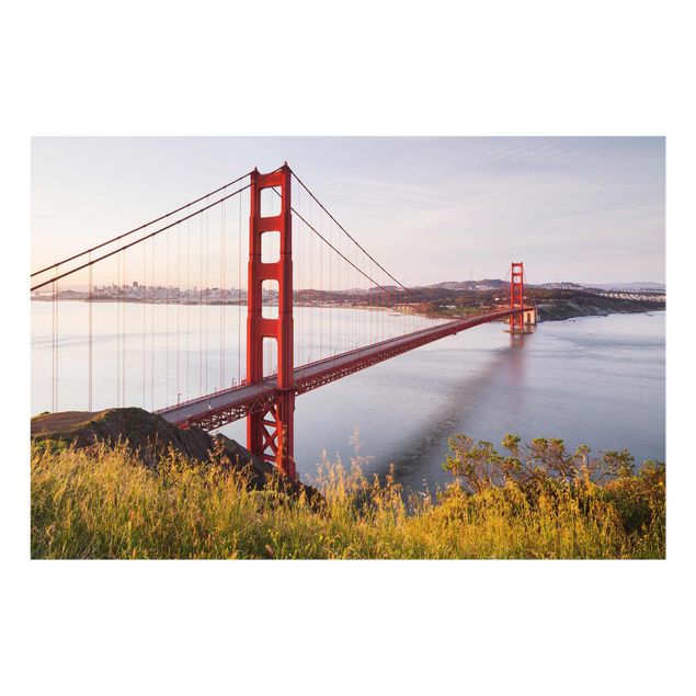 Quadro blu Ponte del Golden Gate a San Francisco