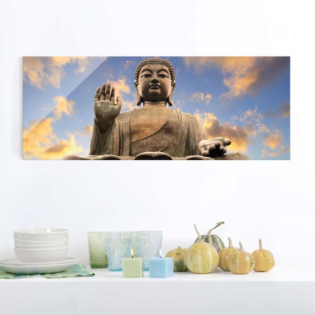 Quadri in vetro spirituali Grande Buddha