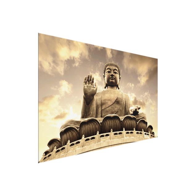 Quadri stampe Grande Buddha in seppia