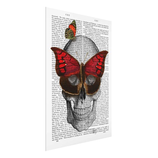 Quadro moderno Lettura spaventosa - Maschera a farfalla