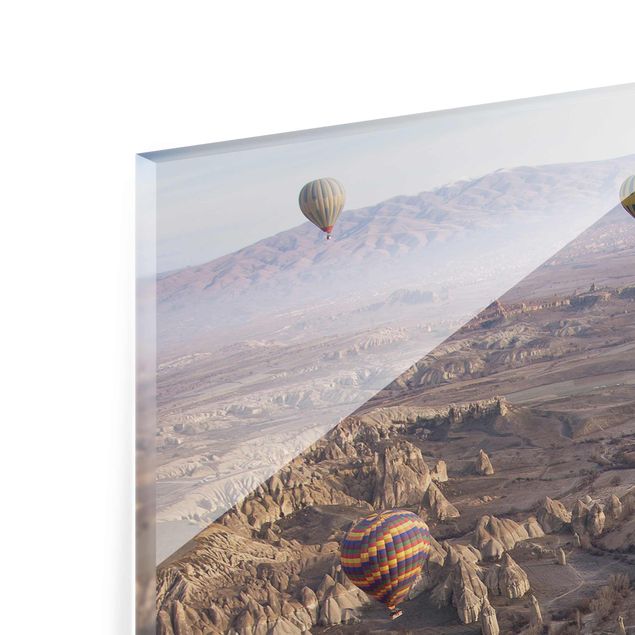 Quadro in vetro - Hot Air Balloons Over Anatolia - Verticale 3:4