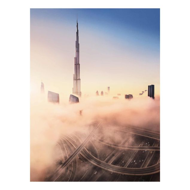 Quadri Skyline di celeste di Dubai