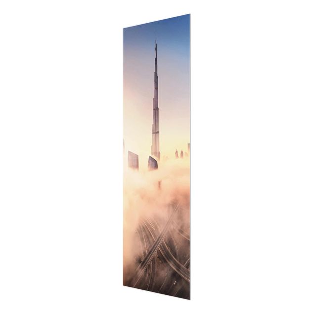 Glas Magnettafel Skyline di celeste di Dubai