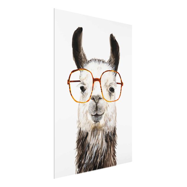 Quadri con animali Hip Lama con occhiali IV
