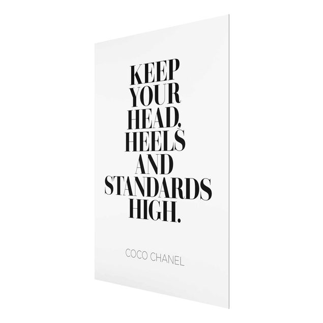 Quadro in vetro - Keep Your Head High - Verticale 3:4
