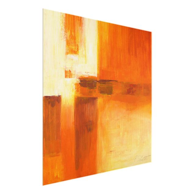 Quadri marroni Petra Schüßler - Composizione in arancione e marrone 01