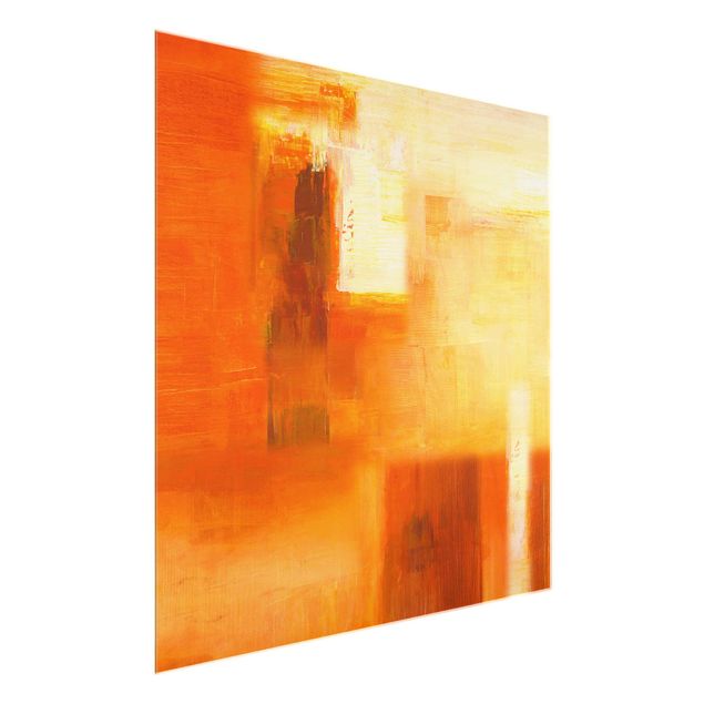 Quadro arancione Petra Schüßler - Composizione in arancione e marrone 02