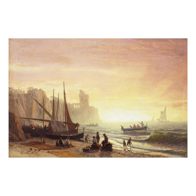 Stile artistico Albert Bierstadt - La flotta da pesca