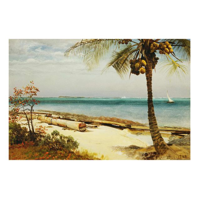 Quadro paesaggio Albert Bierstadt - Costa tropicale