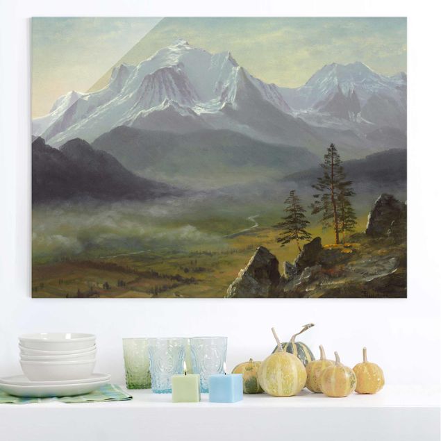 Quadro romanticismo Albert Bierstadt - Monte Bianco