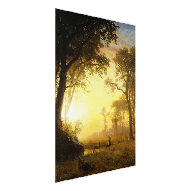 Correnti artistiche Albert Bierstadt - Luce nella foresta