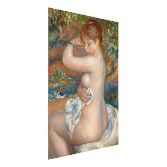 Quadri in vetro di nudo Auguste Renoir - Dopo il bagno