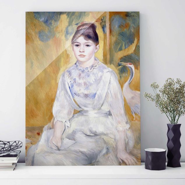 Stampe quadri famosi Auguste Renoir - Giovane ragazza con un'arancia