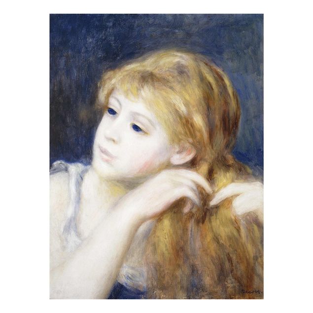 Quadri moderni per arredamento Auguste Renoir - Testa di giovane donna