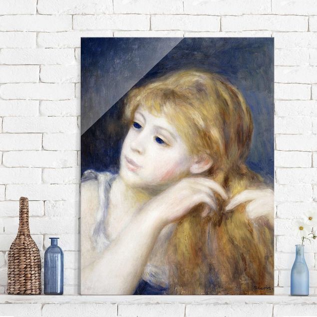 Riproduzioni quadri famosi Auguste Renoir - Testa di giovane donna