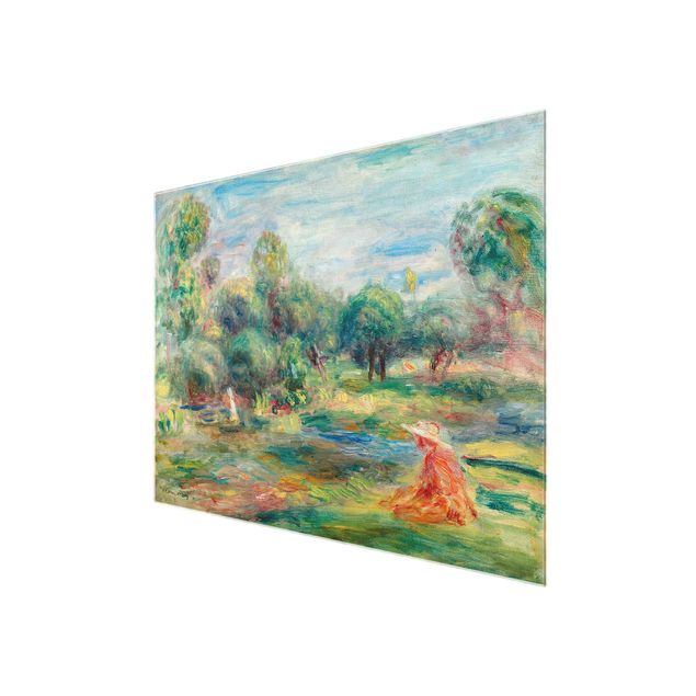 Quadri in vetro riproduzioni Auguste Renoir - Paesaggio a Cagnes