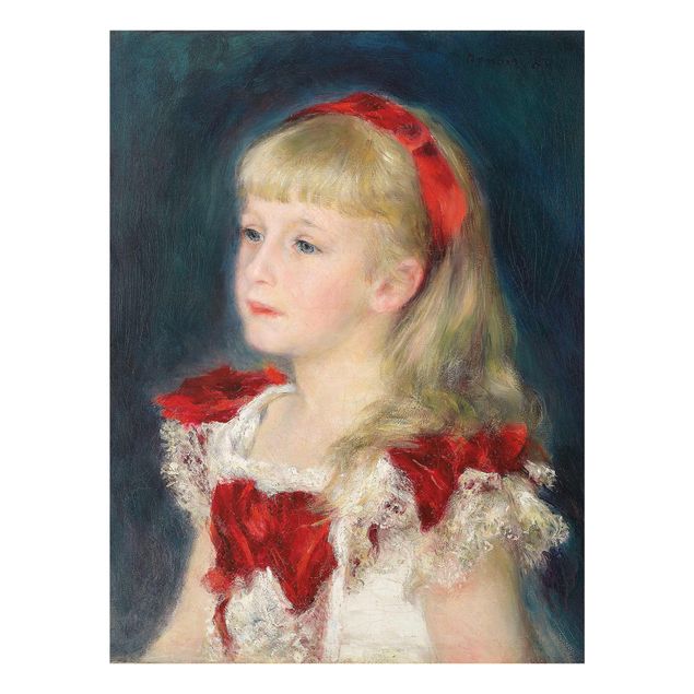 Quadri moderni   Auguste Renoir - Mademoiselle Grimprel con nastro rosso