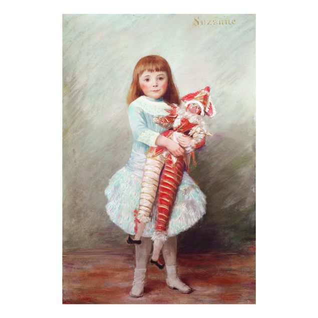 Quadri moderni per arredamento Auguste Renoir - Suzanne con marionetta Arlecchino