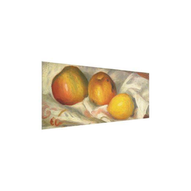 Quadri in vetro riproduzioni Auguste Renoir - Due mele e un limone