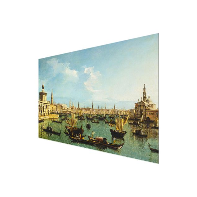 Quadri in vetro con architettura e skylines Bernardo Bellotto - Bacino di San Marco, Venedig