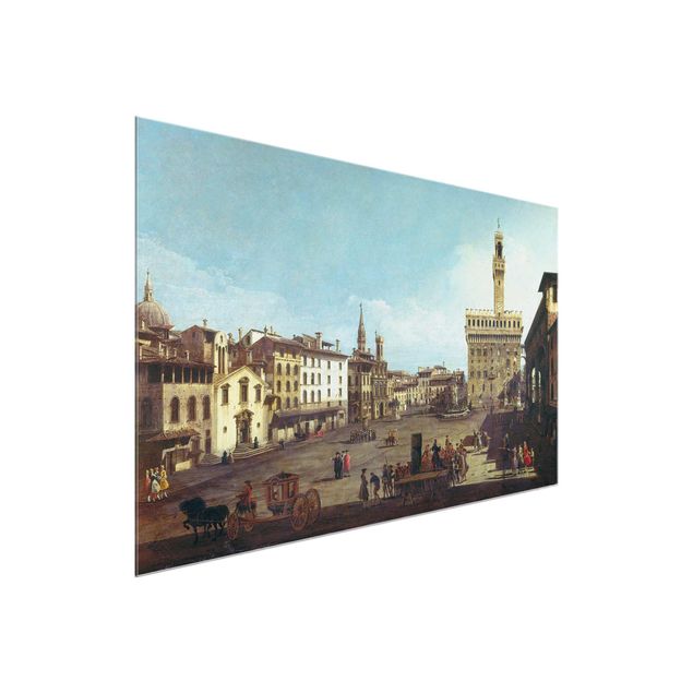 Riproduzioni quadri famosi Bernardo Bellotto - Piazza della Signoria a Firenze