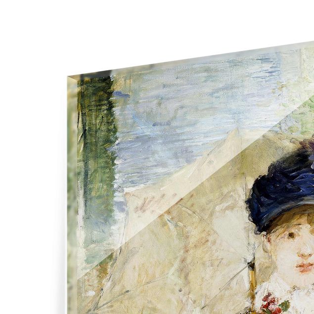 Glas Magnettafel Berthe Morisot - Signora con ombrellino